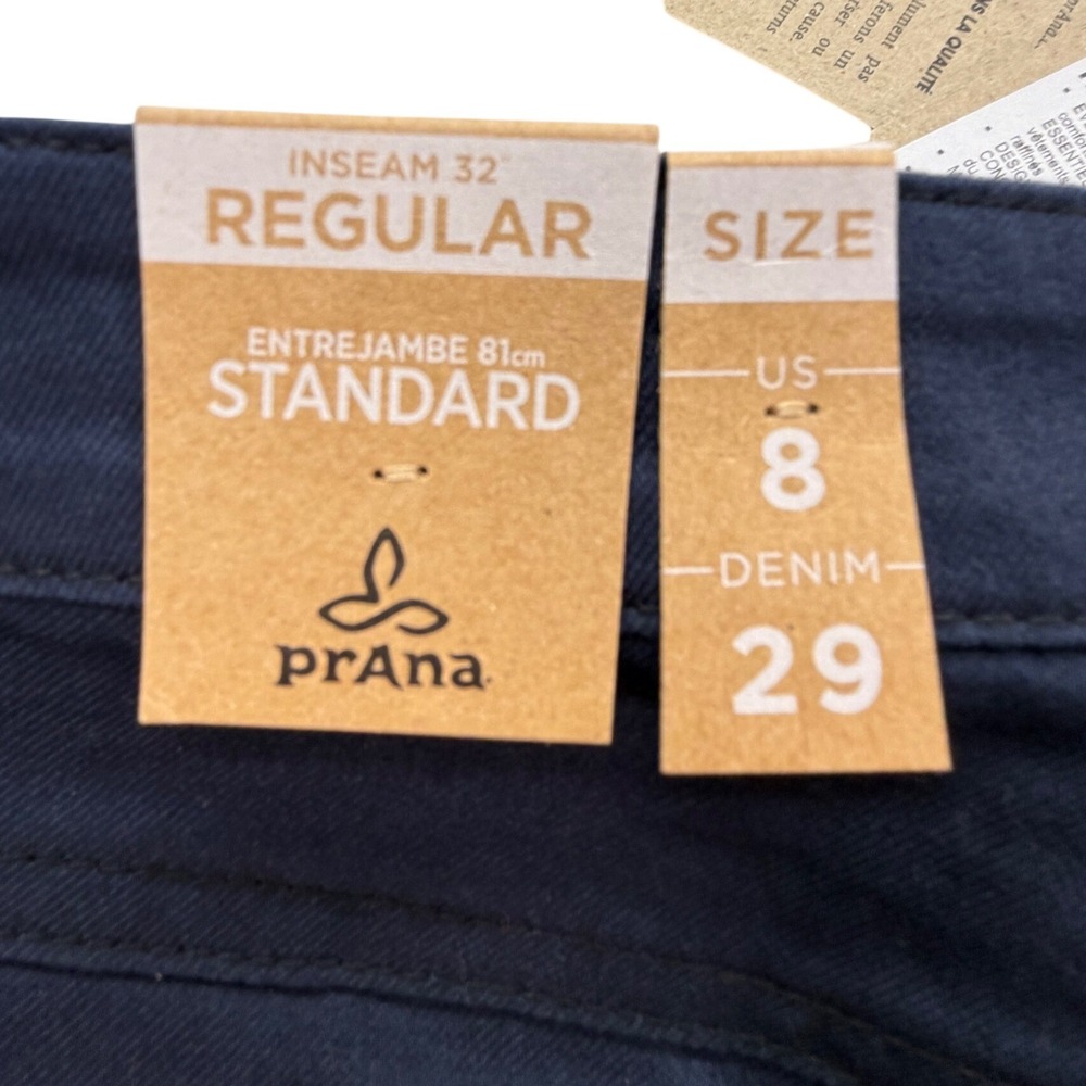 prAna Kayla High Rise Stretch Jeans Women 8/29 Regular Indie Blue NWT - Picture 10 of 14